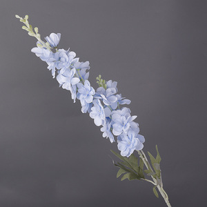 ดอกเดลฟีเนียมประดิษฐ์แบบกำมะหยี่ ผ้าไหมคุณภาพสูง สมจริง ใช้ตกแต่งงานแต่งงานและบ้าน - Product Image 4