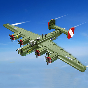 788 Uds 3D B-24 Liberator Air Force Bomber Fighter Jet modelo de juguete avión bloque de construcción Flying Fortress regalo para chico - Product Image 5