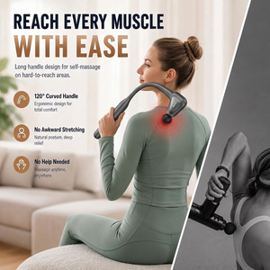 Pistola <span class=keywords><strong>de</strong></span> <span class=keywords><strong>Masaje</strong></span> Muscular 2 en 1 Desmontable OEM/ODM, Inalámbrica, <span class=keywords><strong>de</strong></span> Percusión Profunda para Recuperación en Gimnasio, Venta al por Mayor con 4 Cabezales - Product Image 4
