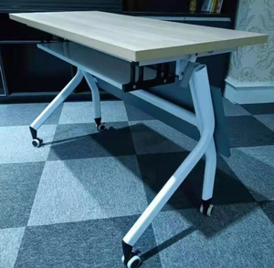 2024, venta al por mayor, escritorio para sala de conferencias, entrenamiento con ruedas, mesa de aprendizaje giratoria plegable, combinación gratuita - Product Image 2