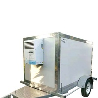Remolque de almacenamiento en frío, refrigerador de diseño en venta, refrigeración de alimentos, camión, furgoneta