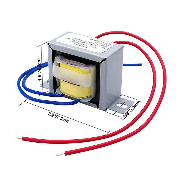 AC9V 15VA Output Supply Transformer EI Ferrite Core Open Frame EI48*25 Type with 2A Current