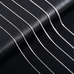 Chaîne de collier fine en acier inoxydable style S, bijoux scintillants de haute qualité, cadeau unisexe - Product Image 3