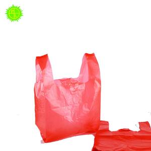 2023 Usine En Gros HDPE Personnalisé Bio Sac À Provisions En Plastique Sac Fourre-Tout En Plastique T-Shirt Sac - Product Image 5