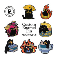 Broche en émail personnalisée avec motif animal mignon et météo, motif canard pour jours de pluie, accessoire en alliage de zinc plaqué or, souvenir de vacances avec gravure