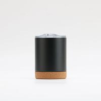 Tasses à café réutilisables en acier inoxydable isolées avec couvercle et base en liège, 6oz, 8oz, 12oz, 16oz, 20oz, 500ml