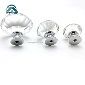Win Top Crystal Glass <strong>Cabinet</strong> <strong>Knobs</strong> 30mm <strong>Diamond</strong> Shape Drawer Kitchen <strong>Cabinets</strong> Cupboard Wardrobe Pulls Dresser Handles - Product Image 3