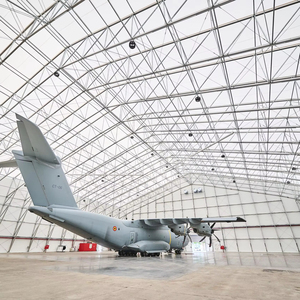 Edifício de Aviação Pré-fabricado de 200m, Estrutura de Aço para Renovação de <span class=keywords><strong>Hangar</strong></span> - Product Image 1
