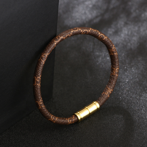 Prodotti alla moda nuovi arrivi bracciale in pelle di corda colorata fatta a mano con chiusura magnetica per le donne - Product Image 4
