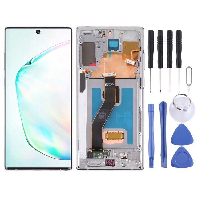 Original LCD Screen for Samsung Galaxy Note10+ 4G/Note10+ 5G SM-N976/N975 Digitizer Full Assembly With Frame
