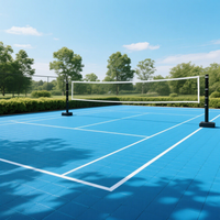Plaques de surface de pickleball d'extérieur en composite non dégradable pour terrains de sport, choix des développeurs de projets, avec structure robuste