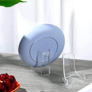 2 pièces Supports pour plaques en acrylique Chevalets en acrylique transparent pour présentoir <span class=keywords><strong>de</strong></span> cartes Photos <span class=keywords><strong>Livre</strong></span> Image <span class=keywords><strong>Support</strong></span> <span class=keywords><strong>de</strong></span> table - Product Image 6