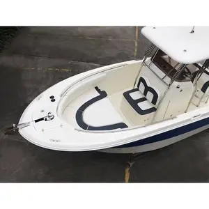 Goede Kwaliteit Glasvezel Romp Middenconsole Vissersboot Speedboten Te Koop 7.1M Buitenboordmotor