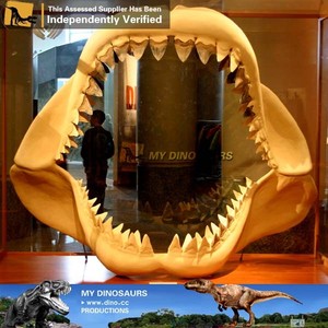 MY DINO GR-777 Fossile de mâchoire de Megalodon (Grand Requin Blanc) en fibre de verre (FRP) pour manège de parc d'attractions pour enfants - Product Image 4