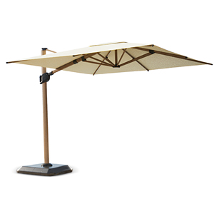 Sombrilla Plegable Cuadrada de 3 Metros, Impermeable, Anti-UV, con Manivela de Aluminio, Elevación en <span class=keywords><strong>Cantilever</strong></span>, Deslizamiento Continuo, para Uso Comercial en Hoteles y Exteriores - Product Image 2