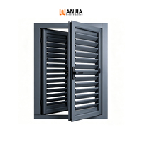 Volets à battants en aluminium avec ventilation et pare-soleil, conformes aux normes américaines, à lamelles orientables