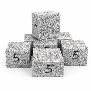 Dalles de pavé en granit 50x100x100 gris rosé, face fendue, côtés taillés, pierre naturelle, cubes de pavage, blocs pour allées extérieures - Product Image 1