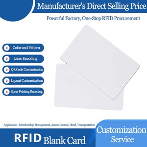 Erişim kontrolü için 125kHz frekanslı RFID Ev1 2K 7 bayt boş akıllı anahtar kartı - Product Image 2