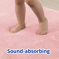 Tapis épais doux au toucher pour salon, avec mousse à mémoire de forme, antidérapant, en velours corail doux, pour chambre d'enfant et tapis de jeu pour bébé, vente en gros