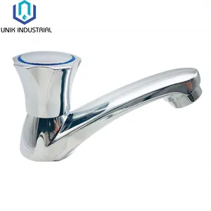 Trung quốc giá tốt nhất kẽm trụ cột Cock Chrome phòng tắm vòi nước đơn lạnh rửa bồn rửa chén nước TAP tự động