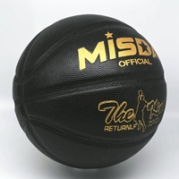 Ballon de basketball en cuir PU avec logo doré personnalisé par estampage à chaud, tailles 5, 6 et 7, vente chaude pour entraînement intérieur et extérieur, vente en gros