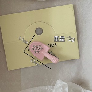 Qianjin lindo divertido martillo Rosa moda diamante Horquillas para el cabello brillo pinzas laterales para el cabello para uso diario horquillas al por mayor pinzas para el cabello - Product Image 5