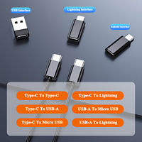 Boîte de rangement multifonctionnelle USB Type C PD 60W, boîte de rangement pour câble de données, adaptateur de charge rapide, boîte de rangement pour carte, boîte de voyage
