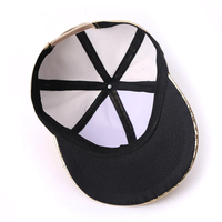 6 panel topi snapback klasik topi kulit hip hop datar uniseks dewasa dapat disesuaikan topi bisbol pria