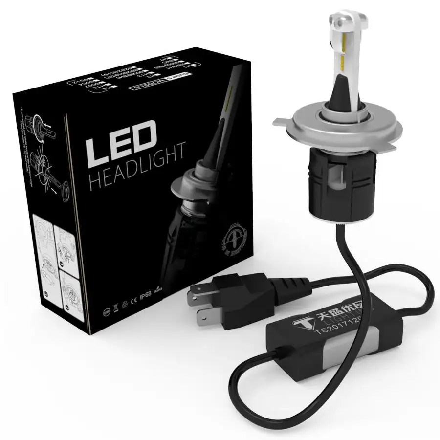 Lampu LED H4 4000 K 36 W 20000 Adjustable Bohlam P9 Lampu Bulbs Auto Verde T6 Foton Para Coche