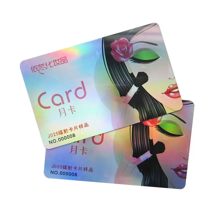 Neuestes Design kundenspezifische bunte Hologramm-PVC-Karte / Plastikkarte / Visitenkarte in China hergestellt