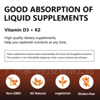 Les gouttes de vitamine D3 + K2 de haute qualité soutiennent la santé des os et du cœur, améliorent l'immunité, complément alimentaire 60ml