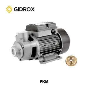 Gidrox ปั๊มน้ำสะอาดลวดทองแดง PKm60-1ต่อพ่วง, ปั๊มน้ำต่อพ่วง0.5HP QB60ใช้ในครัวเรือน