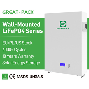 แบตเตอรี่ลิเธียม 48V 51.2V 200Ah สำหรับเก็บพลังงานแสงอาทิตย์ 10Kw ชุดแบตเตอรี่ลิเธียมแบบติดผนัง - Product Image 1