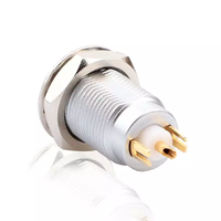 Connecteur MOCO ERN, prise fixe, fixation par écrou, panneau frontal, connecteur unipolaire mâle-femelle avec deux bornes de mise à la terre pour vidéo