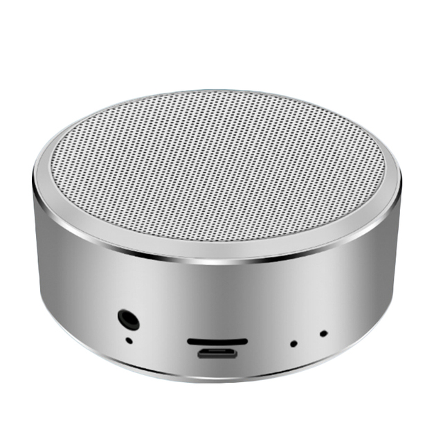 Quality  Mini Portable Stereo Wireless Aluminium Alloy Round Bluetooth Speaker A8