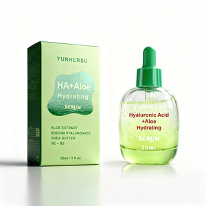 Suero Calmante <span class=keywords><strong>y</strong></span> Reparador con Aloe Vera <span class=keywords><strong>y</strong></span> Ácido Hialurónico, Esencia Facial Hidratante <span class=keywords><strong>y</strong></span> Suavizante para Después del <span class=keywords><strong>Sol</strong></span>, Venta al Por Mayor, OEM - Product Image 1