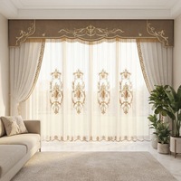 Rideaux crème haut de gamme sur mesure Yun Zhu, prix usine, support de projet, draperies royales en jacquard pour projets de design d'intérieur