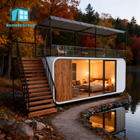 Prix bas, livraison minime, maison préfabriquée écologique modulaire en conteneur de type cabine avec 3 chambres à coucher à vendre, hôtel