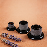 Bocaux d'apothicaire en verre ambré et violet foncé de 250 ml avec bouchon en plastique et logo personnalisé