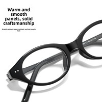 Nerd – lunettes de vue pour femmes, petites, noires, à monture complète, forme ovale, visage carré, légères, Vintage, 92290BD, en fibre d'acétate