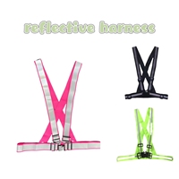 Ceinture de sécurité réfléchissante haute visibilité en gros d'usine, élastique, classe 2 ANSI, longueur réglable, logo/couleur personnalisés pour