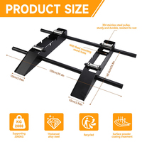 Support de bobine de câble robuste JH-Mech, construction robuste, capacité de charge élevée, pour bobines jusqu'à 39 pouces de largeur, support de bobine de câble en métal