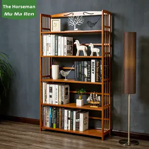 Librería <span class=keywords><strong>de</strong></span> Bambú Simple para el Hogar, <span class=keywords><strong>de</strong></span> Pie, con Múltiples Niveles, Integrada, Montada en <span class=keywords><strong>la</strong></span> <span class=keywords><strong>Pared</strong></span>, Minimalista, Moderna, Estante <span class=keywords><strong>de</strong></span> Almacenamiento - Product Image 3