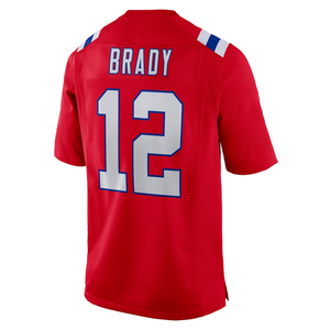 Maillot de football américain personnalisé brodé pour homme, respirant, grandes tailles, avec nom et logo personnalisables, vierge, polyester, style New England - Product Image 2