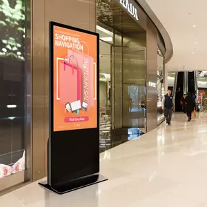 Pantalla táctil LCD interactiva para publicidad, tótem de señalización Digital para interiores, 43, 55, 65 pulgadas, Android os