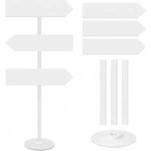 Panneau de signalisation en bois pour extérieur, panneau de mariage en bois massif pour pelouse, cadre de guidage routier en bois - Product Image 5