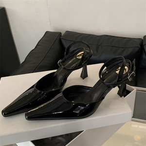 Nouvelles chaussures pour femmes à talons fins et pointus en cuir, style européen et américain, simples et élégantes, pour le printemps et l'été - Product Image 5