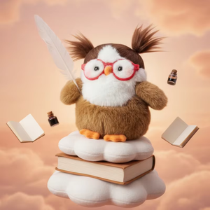 Fatty Palm Fluffy Sparrow Plush <b>Toy</b> Companion for <b>Desk</b>, Study Comfort, Cute Plush Doll Gift for Festivals - Product Image 1