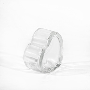 <span class=keywords><strong>Portacandele</strong></span> in <span class=keywords><strong>vetro</strong></span> a forma di cuore colorato vuoto - Product Image 5