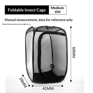 Jaula de Cría Plegable para Crías de Mariposa, Malla a Prueba de Insectos, Larva de <span class=keywords><strong>Mantis</strong></span>, Cría Transparente - Product Image 4